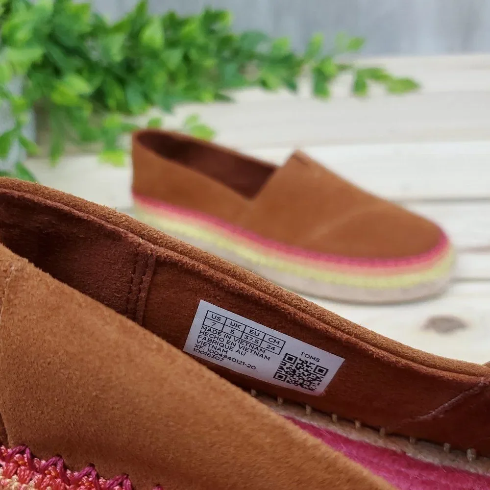 TOMS Esparto Suede Thread Espadrilles